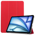 iPad Air 13 (M3, 2025) Tri Fold PU Leather Case [Red] - Red