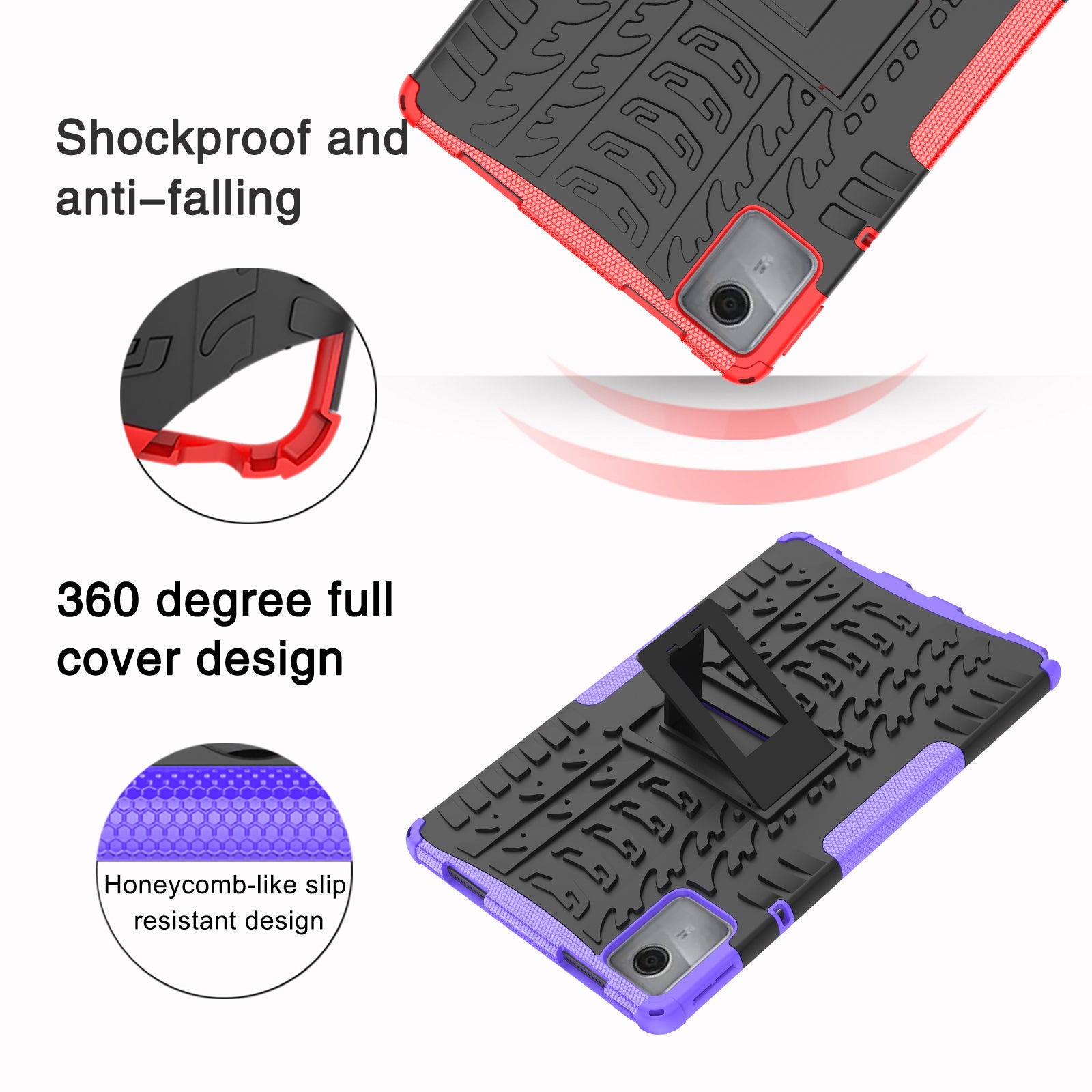 Lenovo Tab M11 TB330 Heavy Duty Rugged Case [Black]