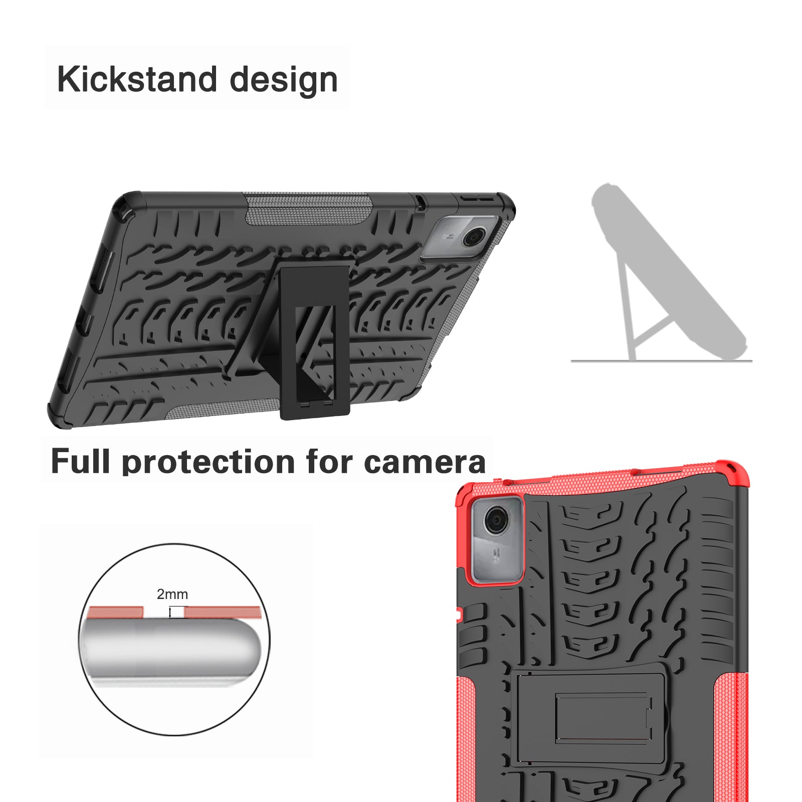 Lenovo Tab M11 TB330 Heavy Duty Rugged Case [Black]