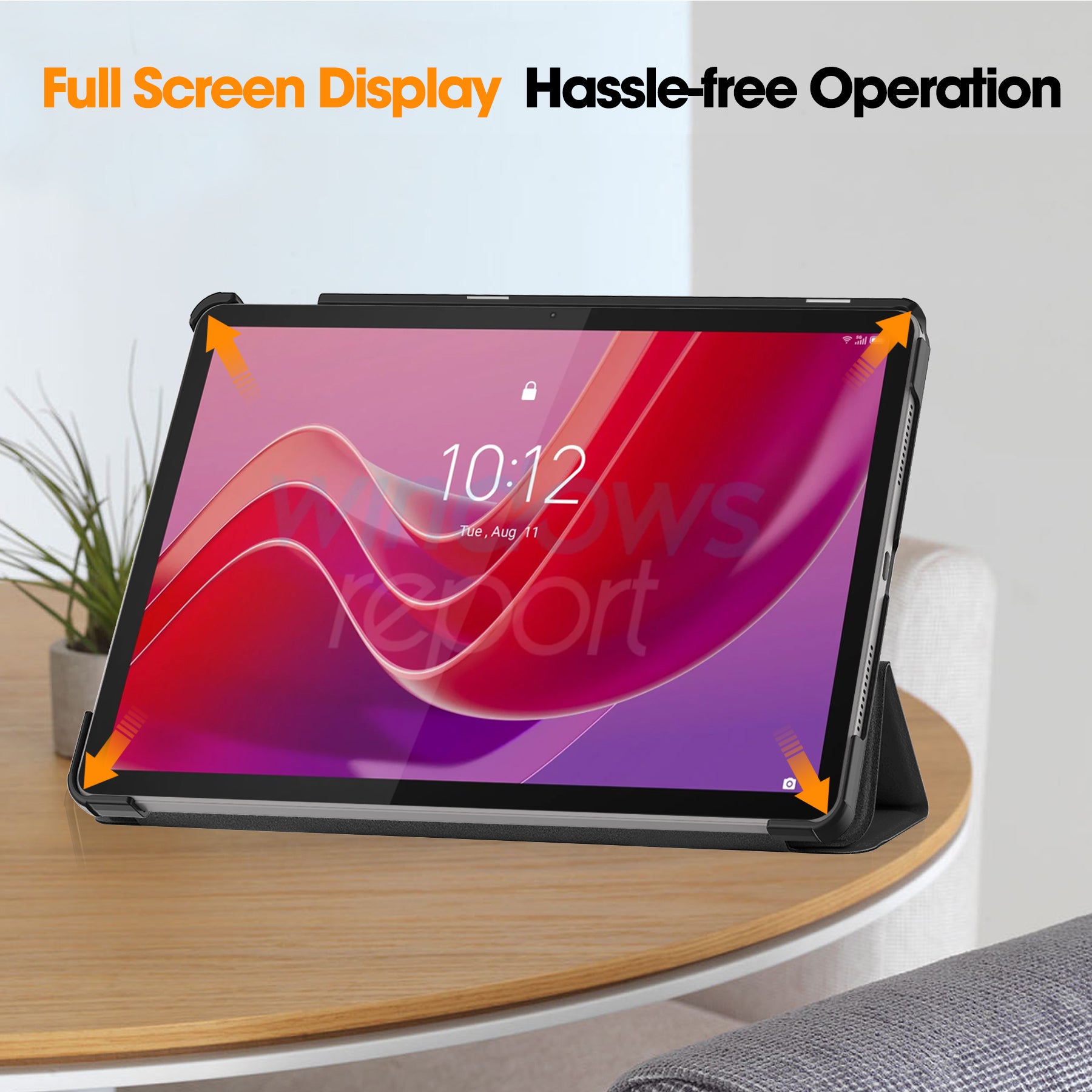 Lenovo Tab M11 TB330 Tri-Fold PU Case [Black]