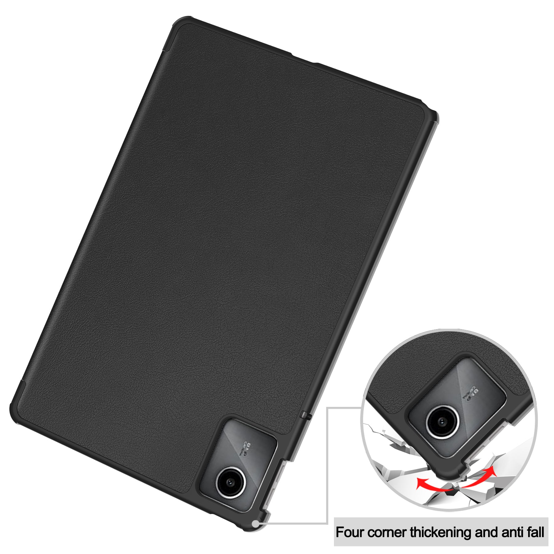 Lenovo Tab M11 TB330 Tri-Fold PU Case [Black]