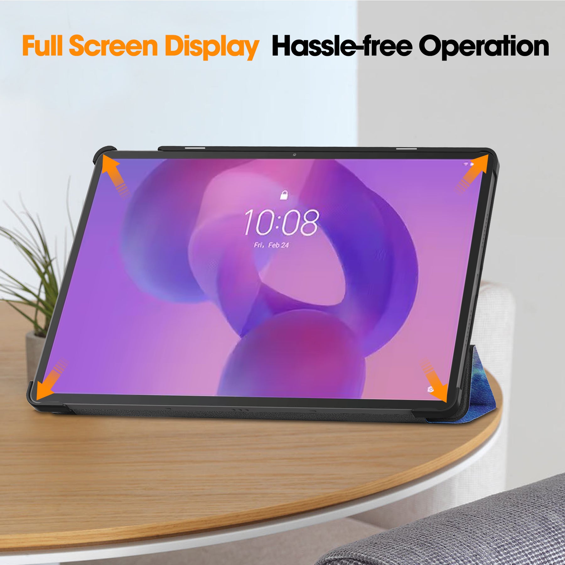 Lenovo Idea Tab Pro 12.7" Designer Tri Fold Case [Galaxy]