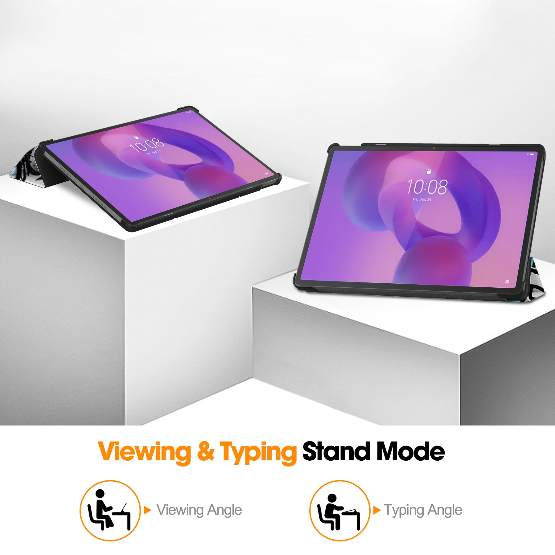 Lenovo Idea Tab Pro 12.7" Designer Tri Fold Case [Graffiti]