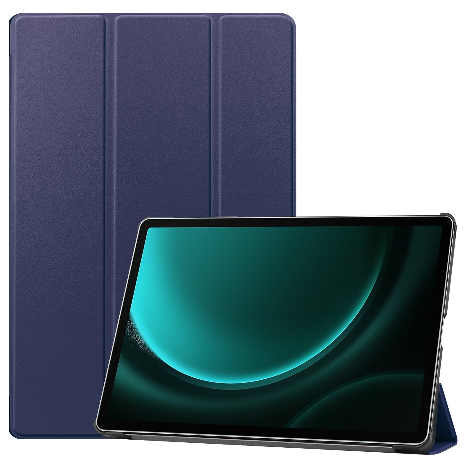 Samsung Galaxy Tab S10 Plus Tri Fold PU Leather Case [Navy]