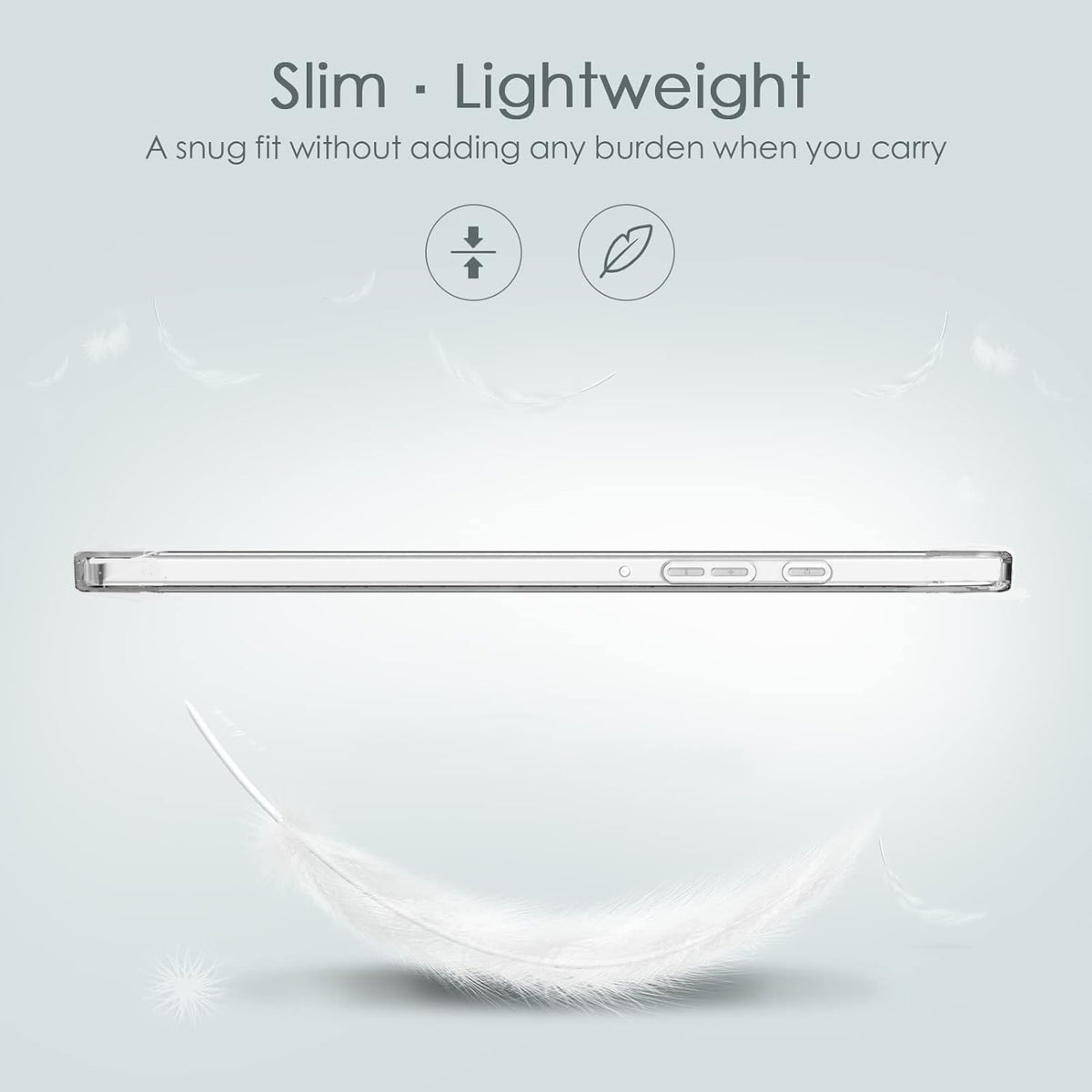 Samsung Galaxy Tab A11 A9 Clear Soft Gel Case Slim Design