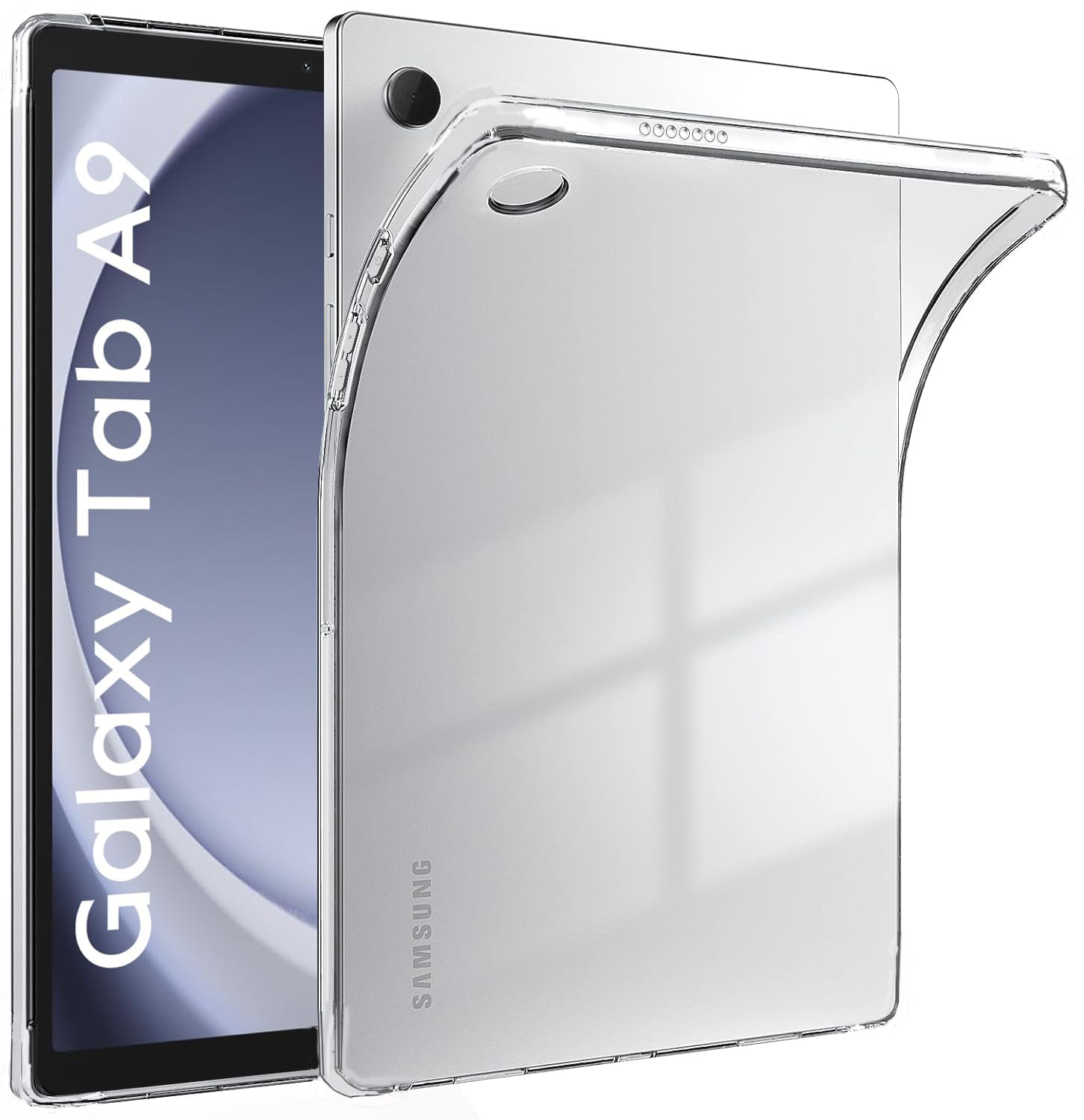 Samsung Galaxy Tab A11 A9 Clear Soft Gel Case Slim Design