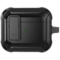 Apple AirPods 3 Rugged Armor Lock Case with Carabiner - Black - Black