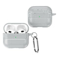 Apple AirPods 3 Carbon Firbre Case with Carabiner - Grey - Grey
