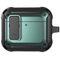 Apple AirPods 4 Rugged Armor Lock Case with Carabiner - Teal - Teal