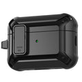 Apple AirPods Pro 2 Rugged Armor Lock Case with Carabiner - Black - Black