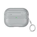 Apple AirPods Pro 2 Carbon Firbre Case with Carabiner - Grey - Grey