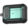 Apple AirPods Pro 3 Rugged Armor Lock Case with Carabiner - Teal - Teal