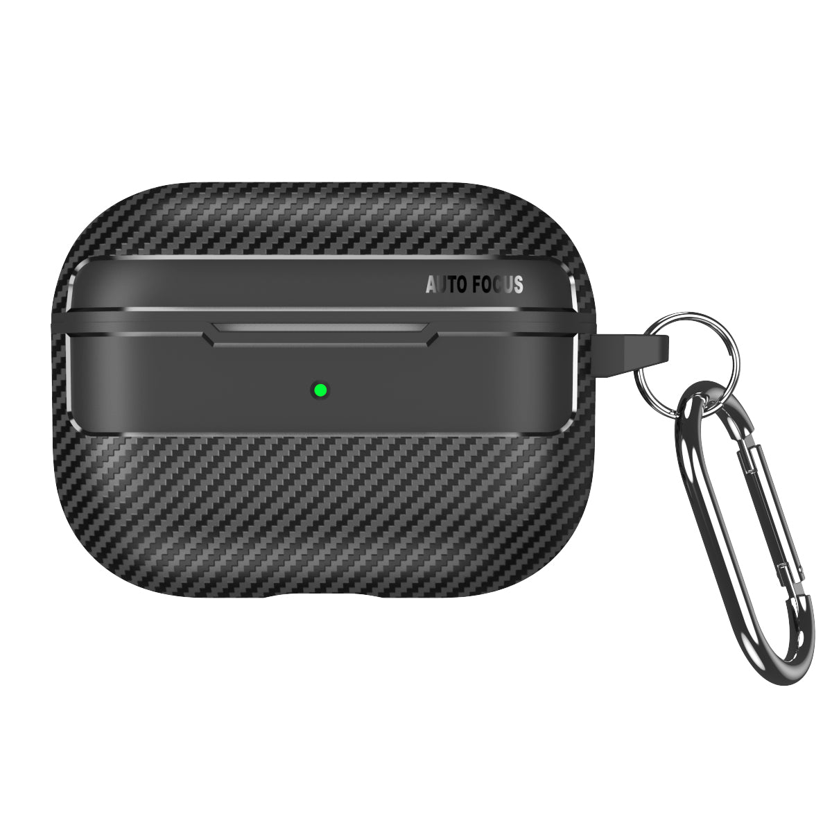 Apple AirPods Pro 3 Carbon Firbre Case with Carabiner - Black