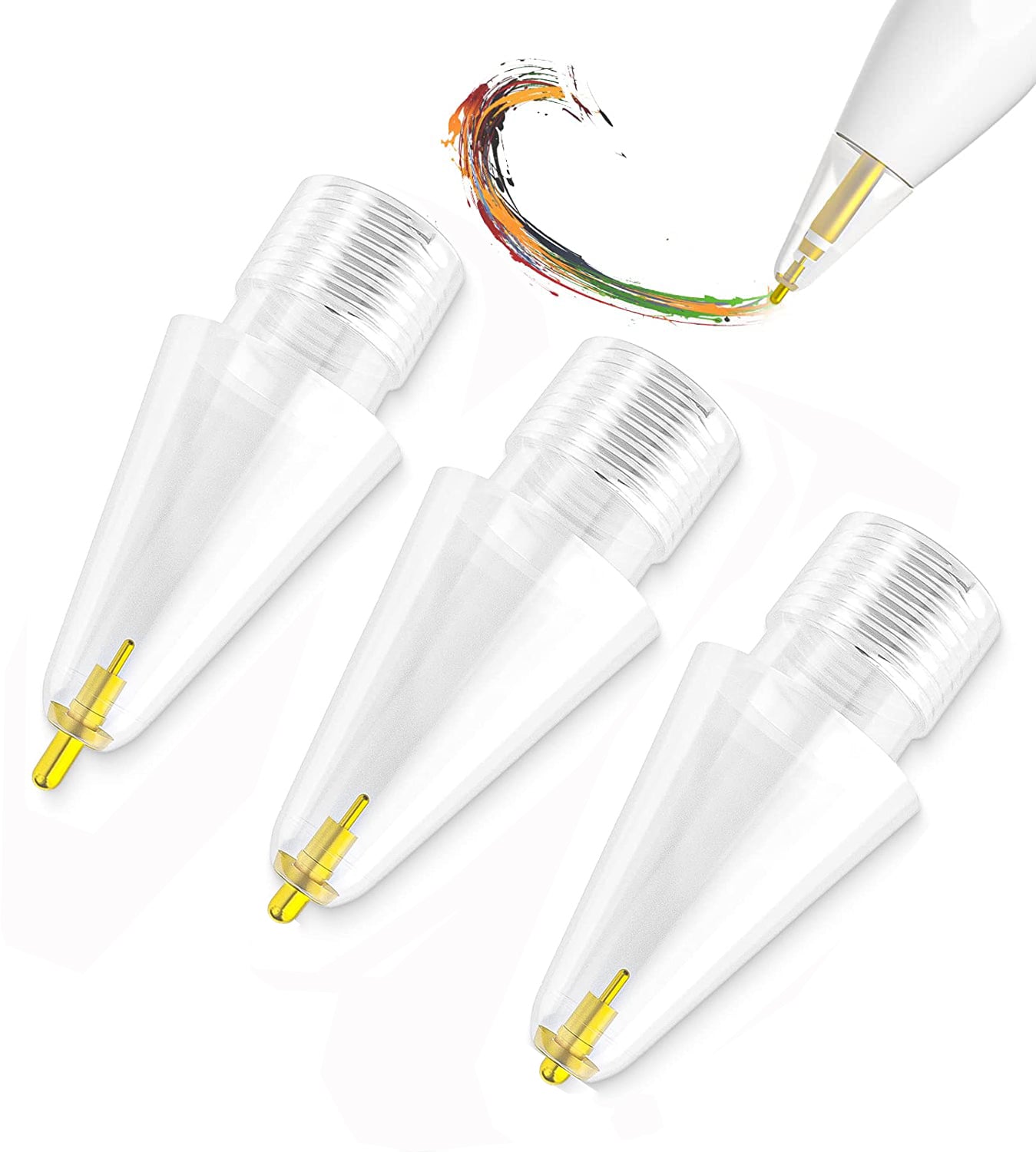 Apple Pencil Metal Tip Set - Long / Medium / Short (3-Pack)