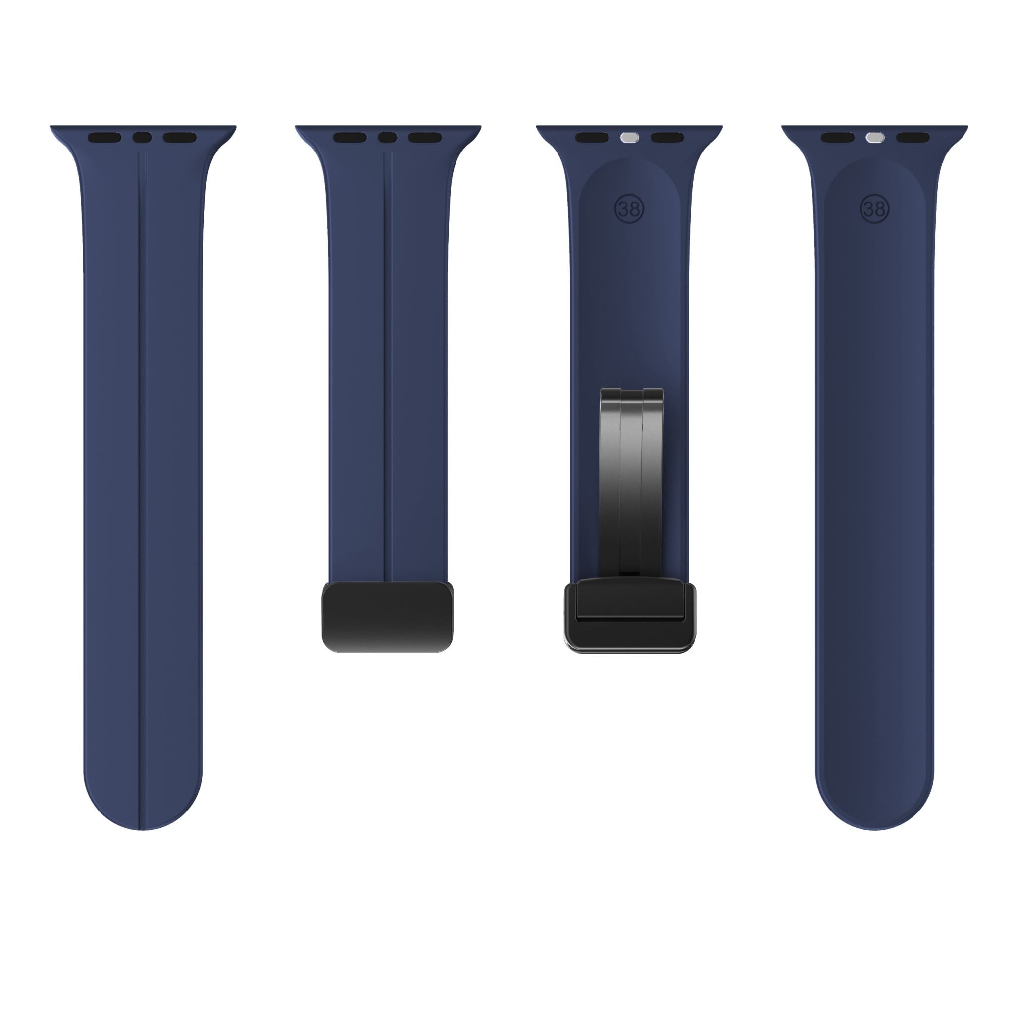 Magnetic Silicone Band for Apple Watch 38mm/40mm/41mm/42mm [Midnight Blue]