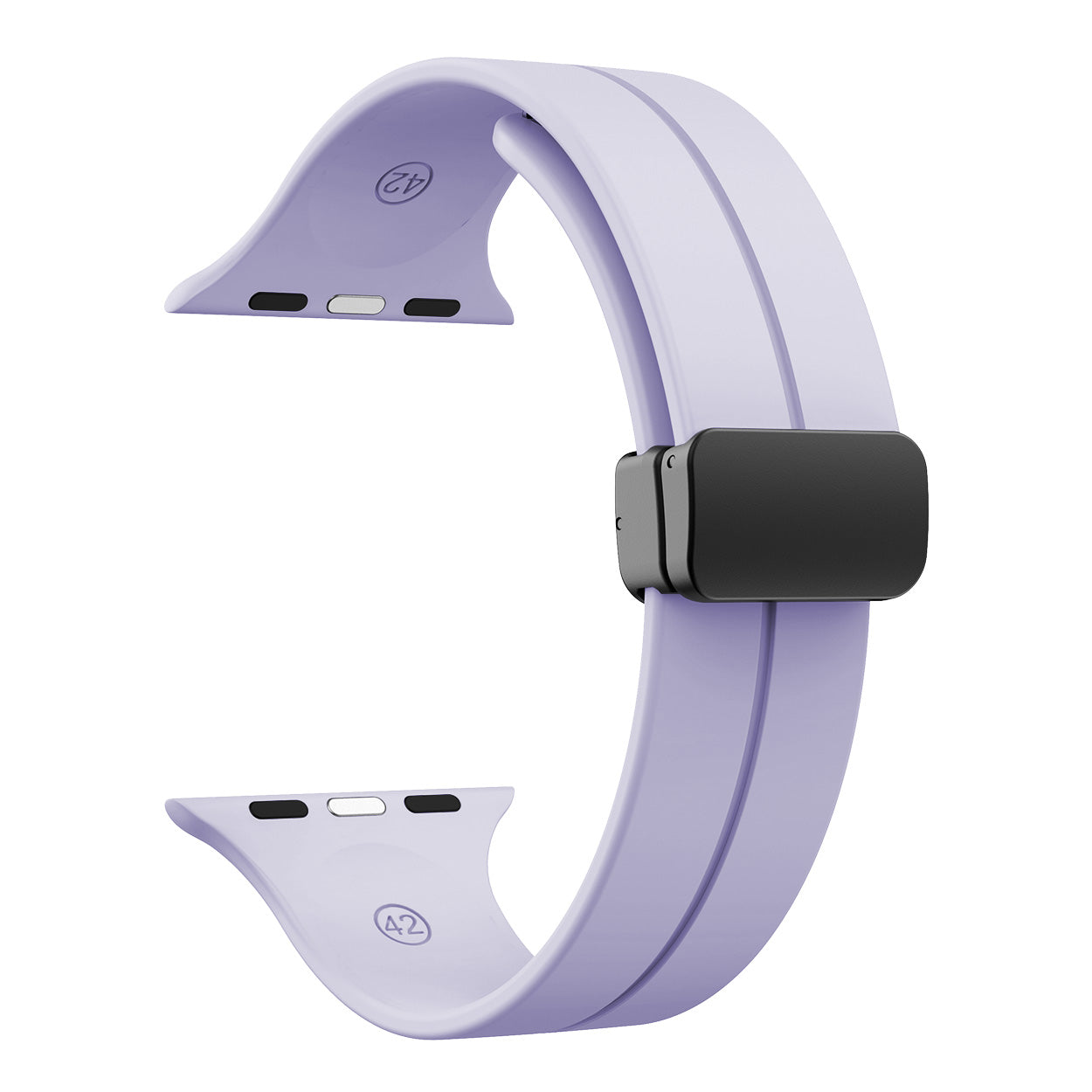Magnetic Silicone Band for Apple Watch 38mm/40mm/41mm/42mm [Lavender Purple]