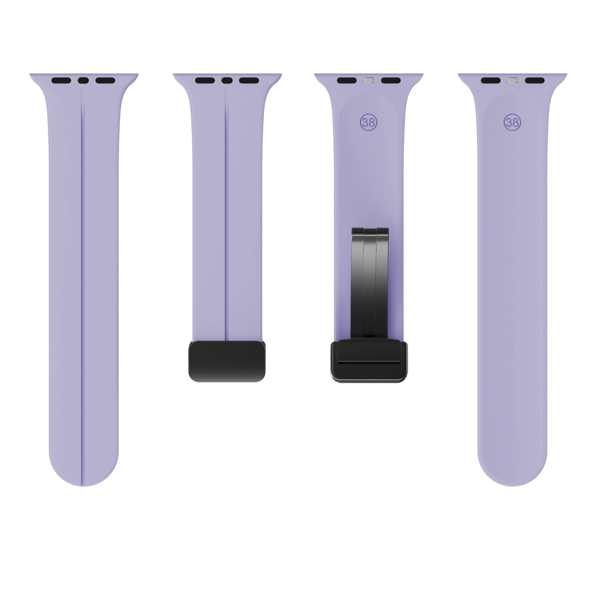 Magnetic Silicone Band for Apple Watch 38mm/40mm/41mm/42mm [Lavender Purple]