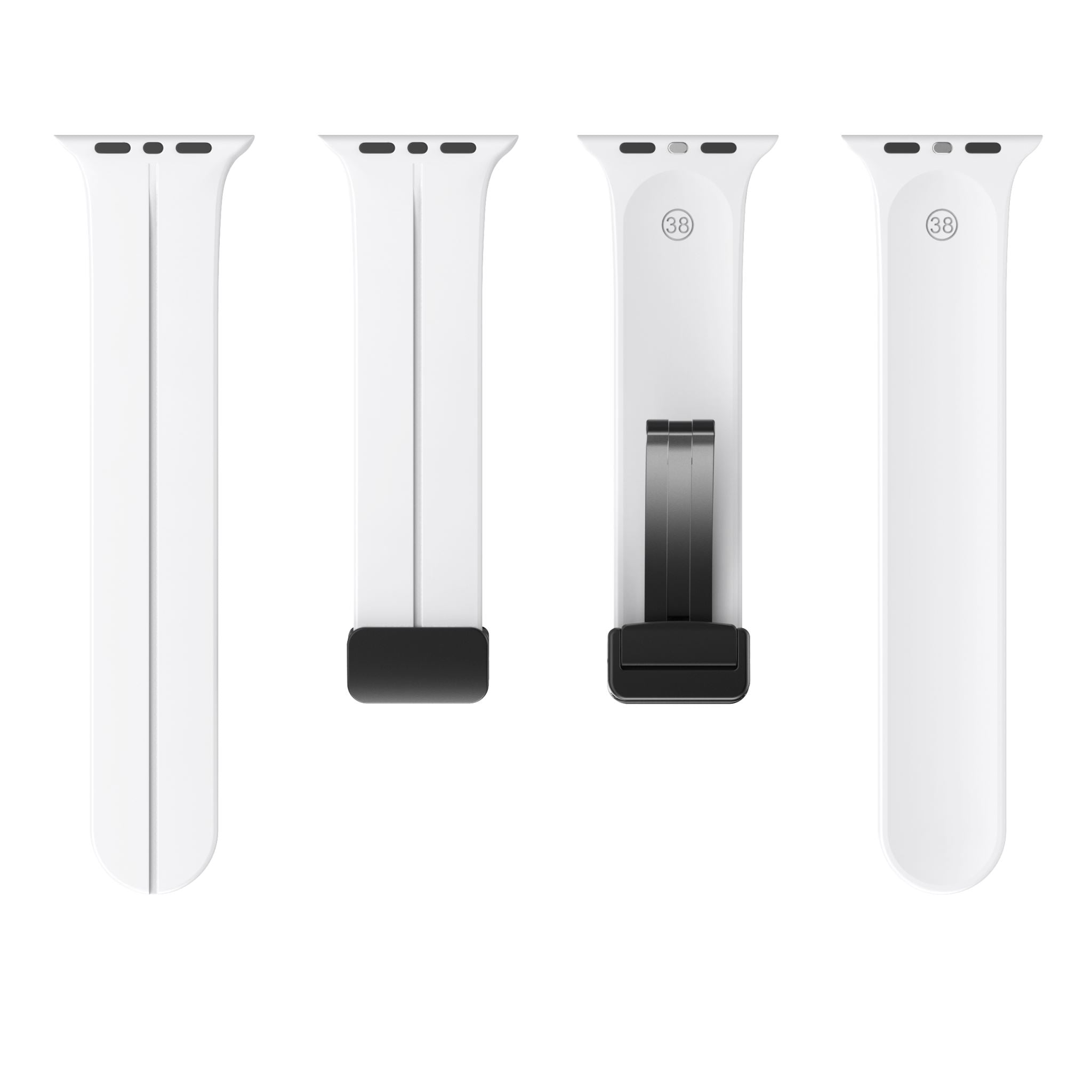 Magnetic Silicone Band for Apple Watch 38mm/40mm/41mm/42mm [White]