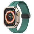 Magnetic Silicone Band for Apple Watch 44mm/45mm/46mm/49mm [Pine Green] - Pine Green