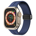 Magnetic Silicone Band for Apple Watch 44mm/45mm/46mm/49mm [Midnight Blue] - Midnight Blue