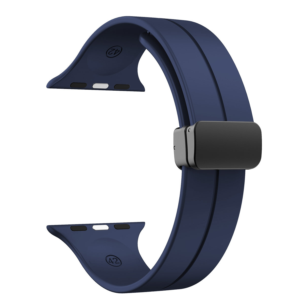 Magnetic Silicone Band for Apple Watch 44mm/45mm/46mm/49mm [Midnight Blue]