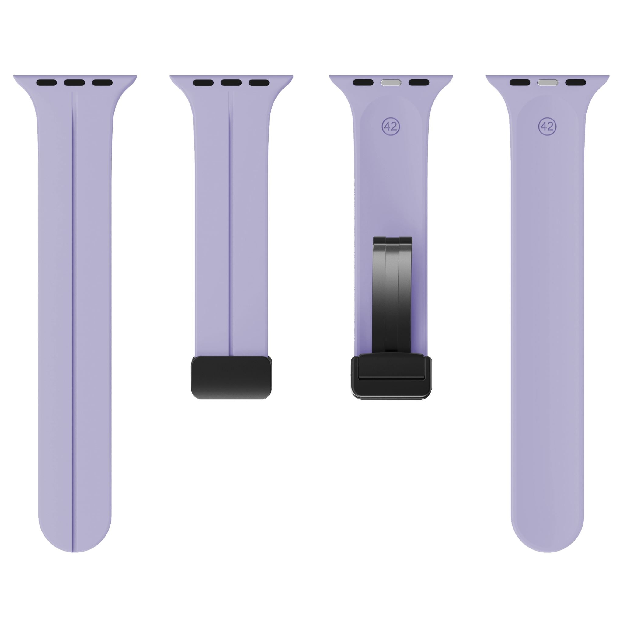 Magnetic Silicone Band for Apple Watch 44mm/45mm/46mm/49mm [Lavender Purple]