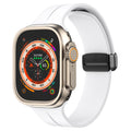Magnetic Silicone Band for Apple Watch 44mm/45mm/46mm/49mm [White] - White