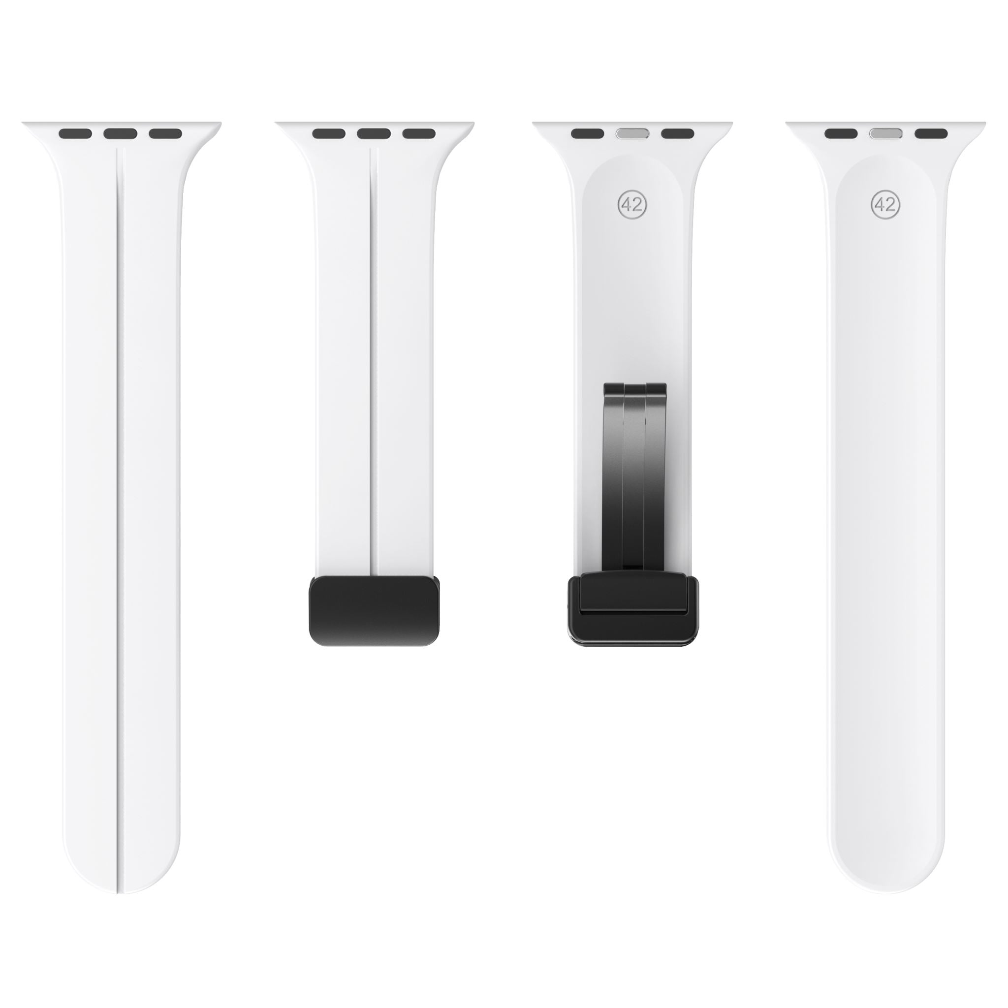 Magnetic Silicone Band for Apple Watch 44mm/45mm/46mm/49mm [White]