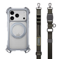 MAGEASY Odyssey Ultra M 360 Stand with Lanyard MagSafe Rugged Case - iPhone 17 Pro - Mist/Gray - Mist / Concrete Gray