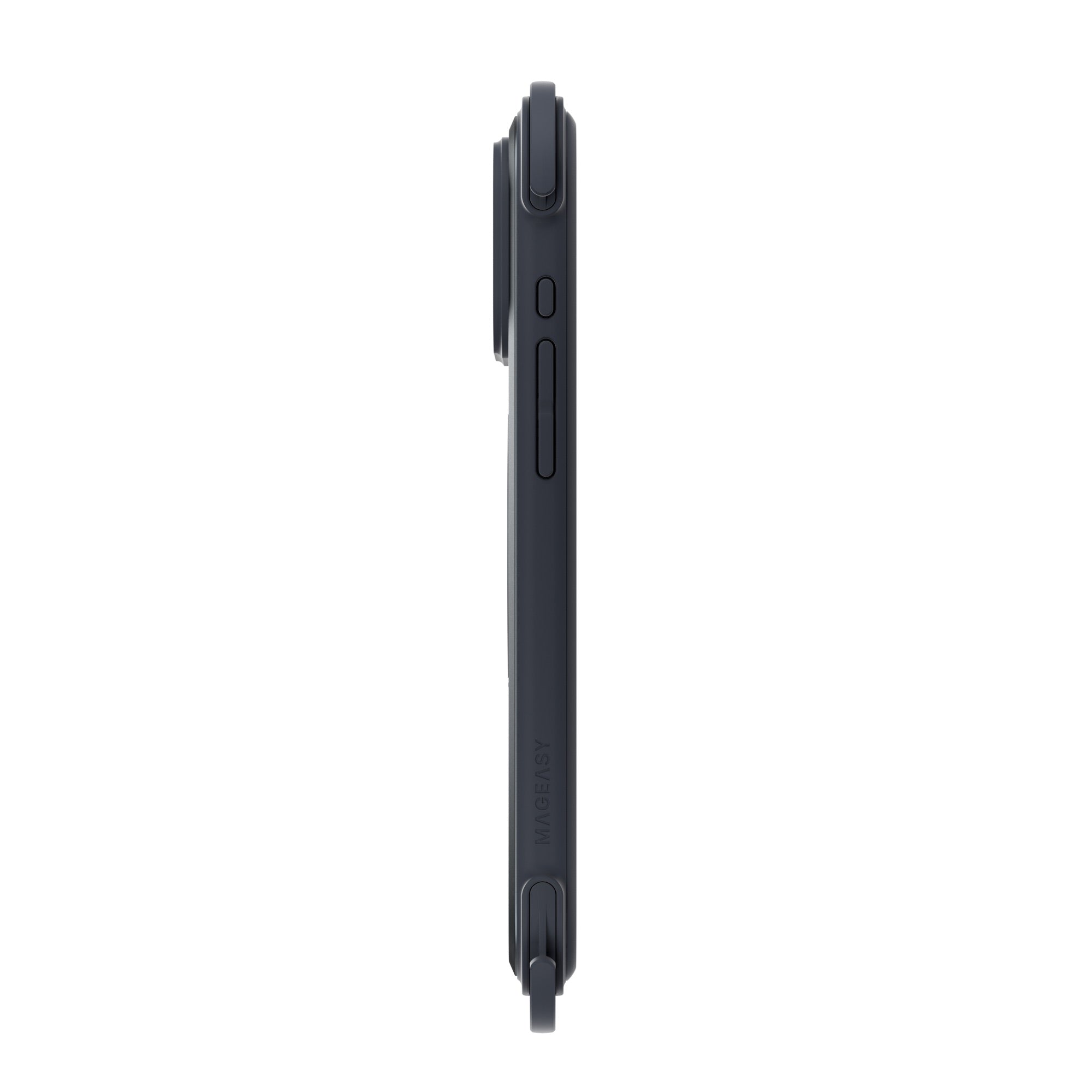 MAGEASY Odyssey Ultra M 360 Stand with Lanyard MagSafe Rugged Case - iPhone 17 Pro Max - Midnight/Black