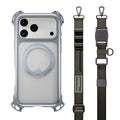 MAGEASY Odyssey Ultra M 360 Stand with Lanyard MagSafe Rugged Case - iPhone 17 Pro Max - Mist/Gray - Mist / Concrete Gray