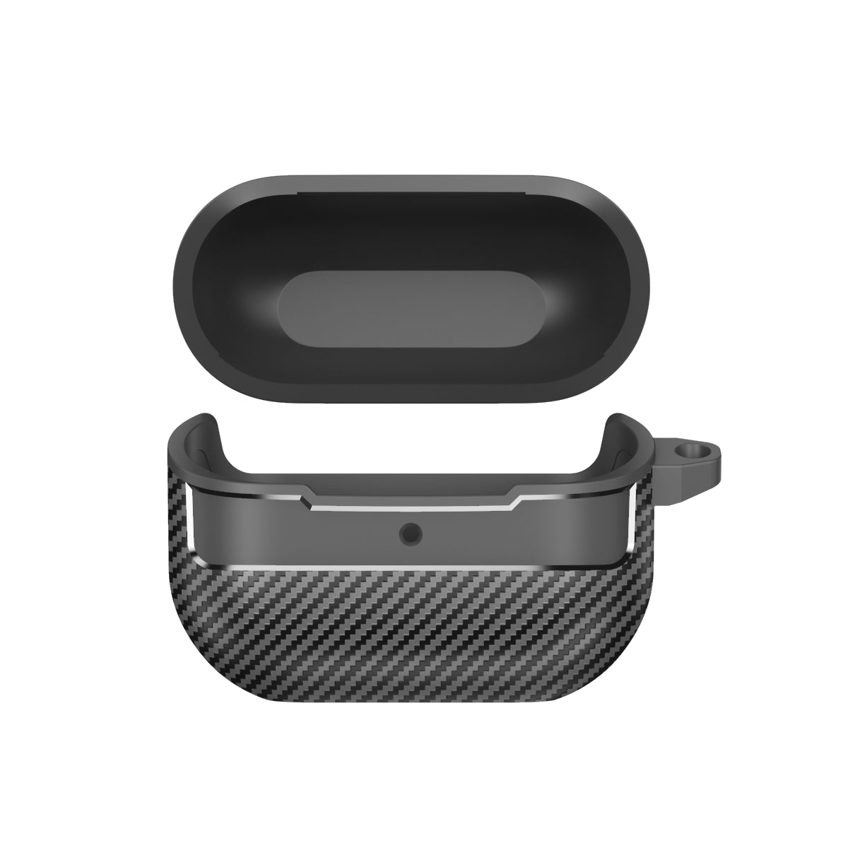 Samsung Galaxy Buds3 / Buds3Pro Carbon Firbre Case with Carabiner - Black