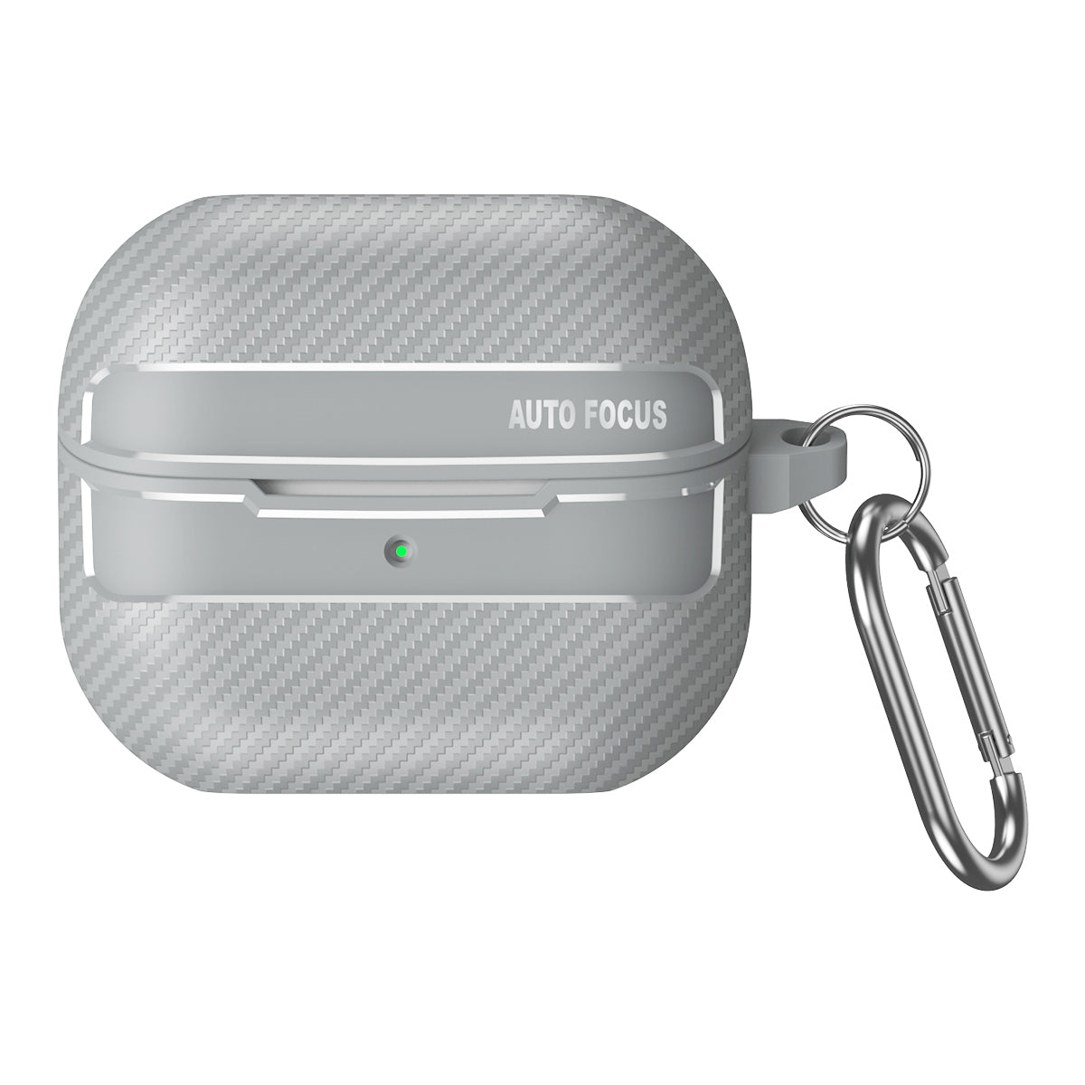 Samsung Galaxy Buds3 / Buds3Pro Carbon Firbre Case with Carabiner - Grey