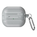 Samsung Galaxy Buds3 / Buds3Pro Carbon Firbre Case with Carabiner - Grey - Grey