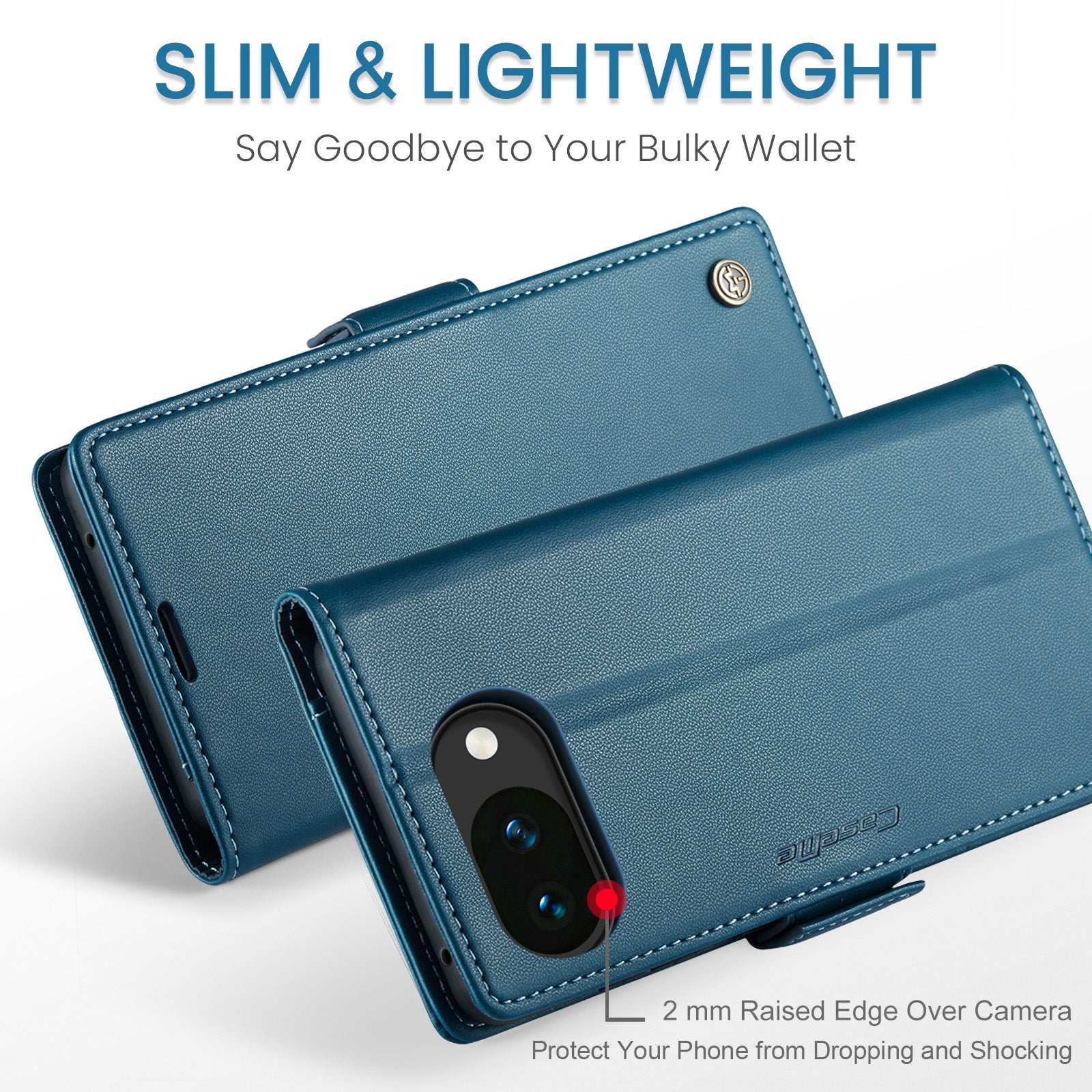 Google Pixel 10a CaseMe Retro Wallet Case [Navy]