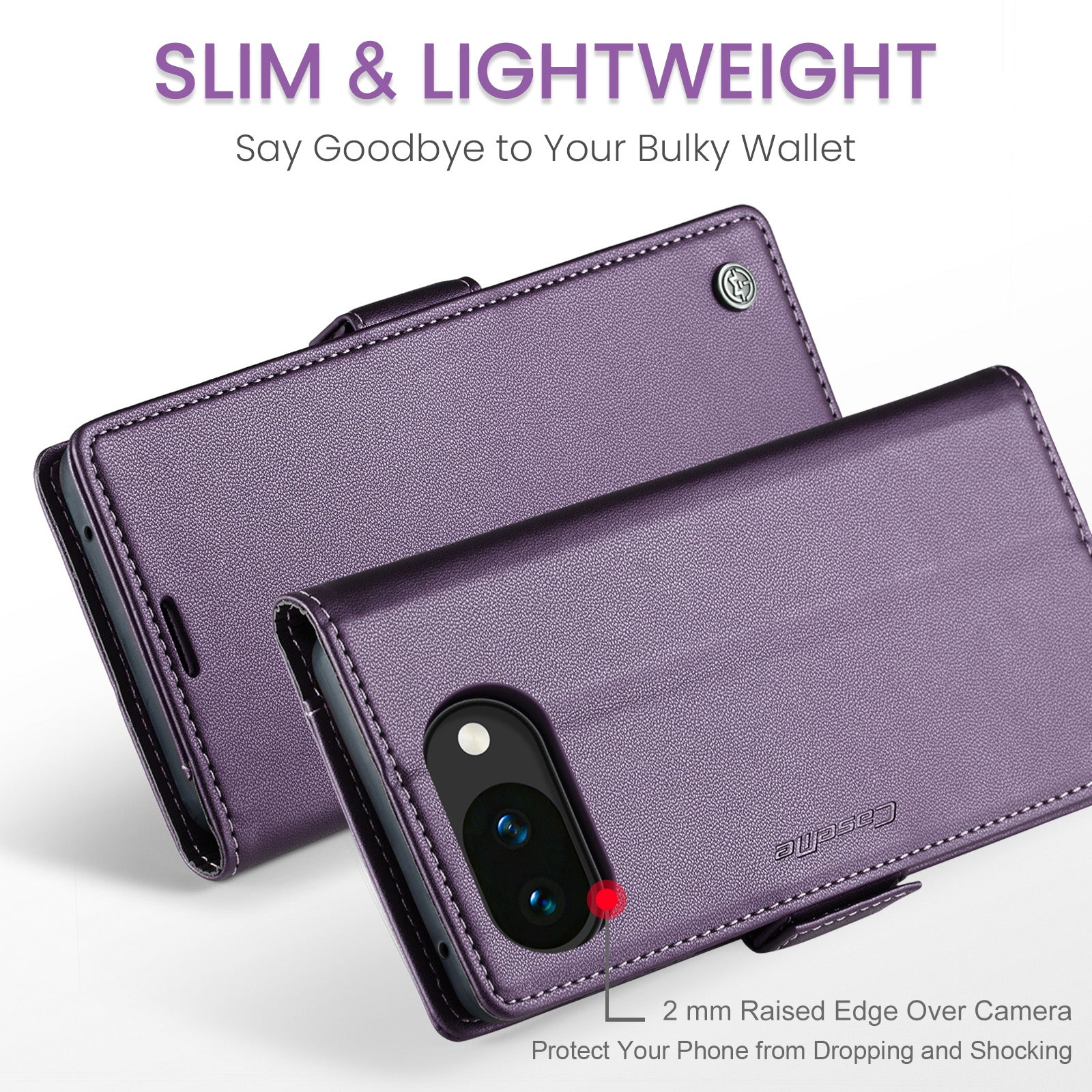 Google Pixel 10a CaseMe Retro Wallet Case [Purple]
