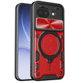 Google Pixel 10a Ring Kickstand Case w/ Camera Cover [Red] - Red