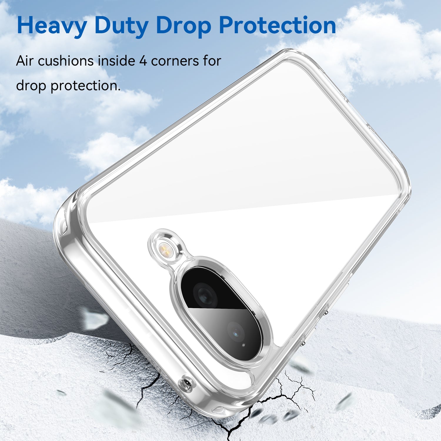 Google Pixel 10a Soft TPU Bumper Shockproof Cover Case [Clear]