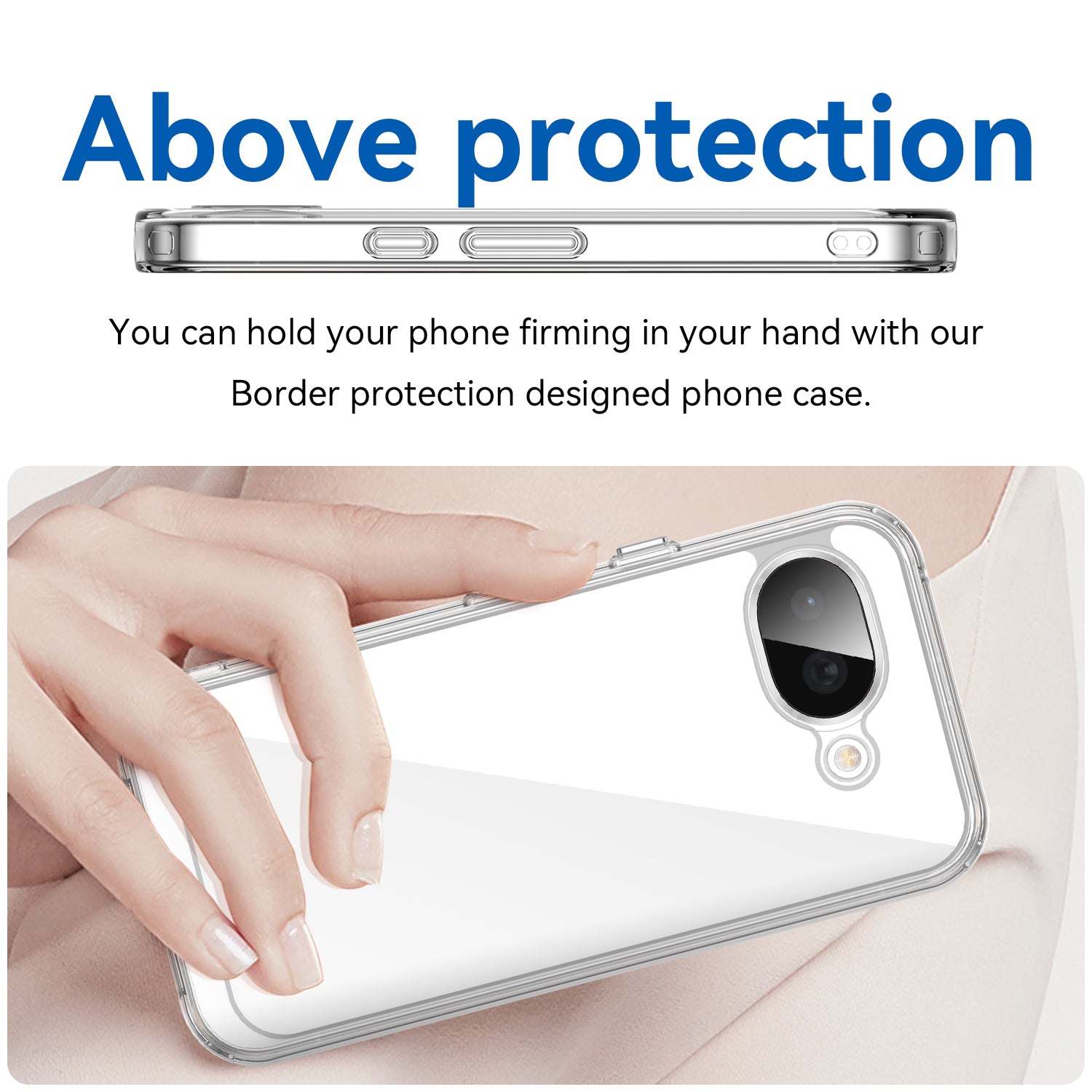 Google Pixel 10a Soft TPU Bumper Shockproof Cover Case [Clear]