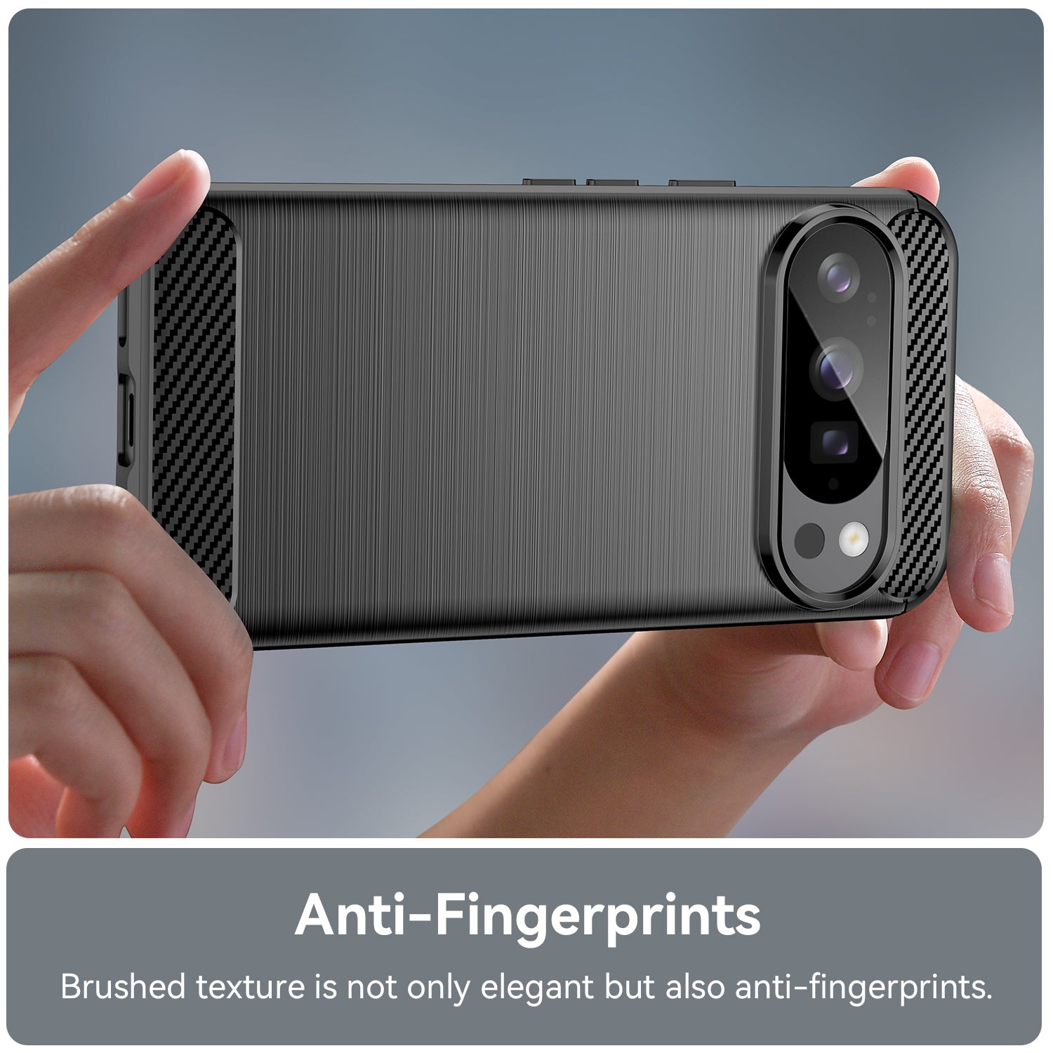 Google Pixel 10 Carbon Fibre Brushed Case [Black]