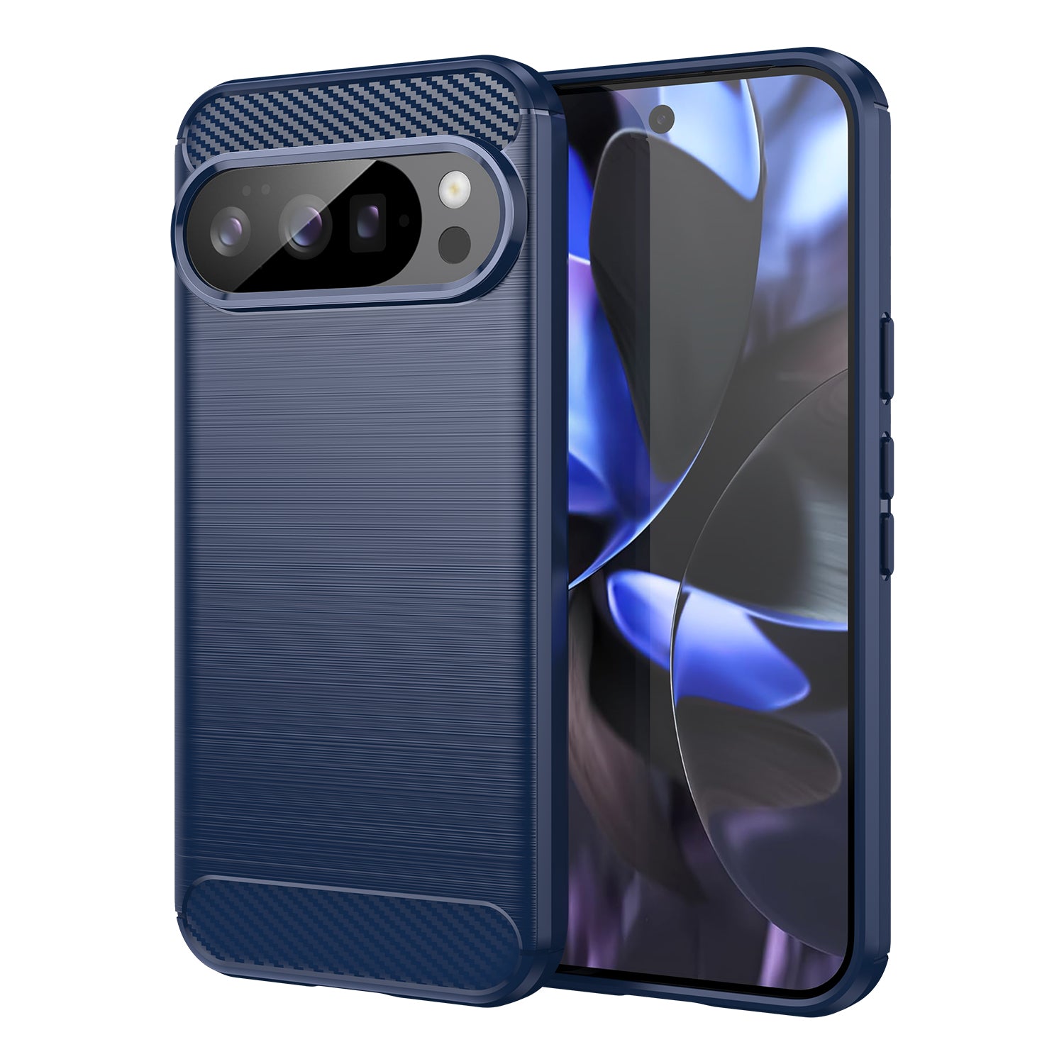 Google Pixel 10 Carbon Fibre Brushed Case [Navy]