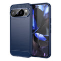 Google Pixel 10 / 10 Pro Carbon Fibre TPU Case Slim Shockproof Cover Navy - Navy