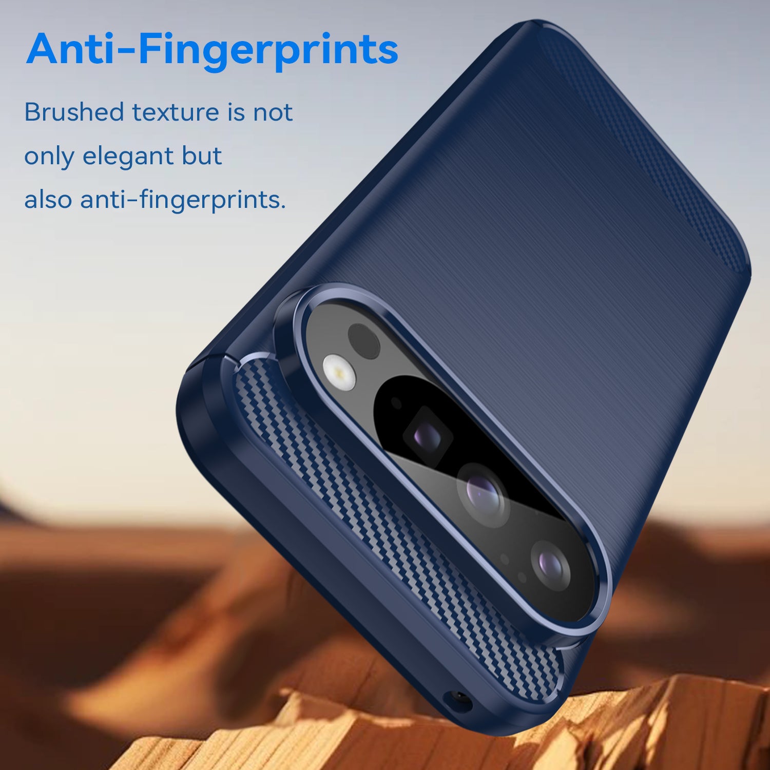 Google Pixel 10 Pro Carbon Fibre Brushed Case [Navy]
