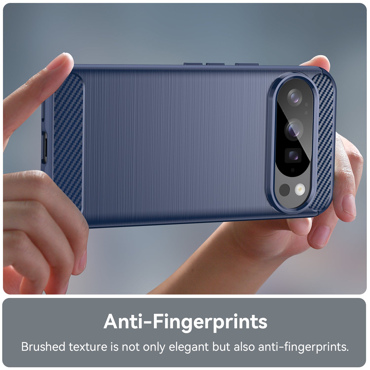 Google Pixel 10 Carbon Fibre Brushed Case [Navy]