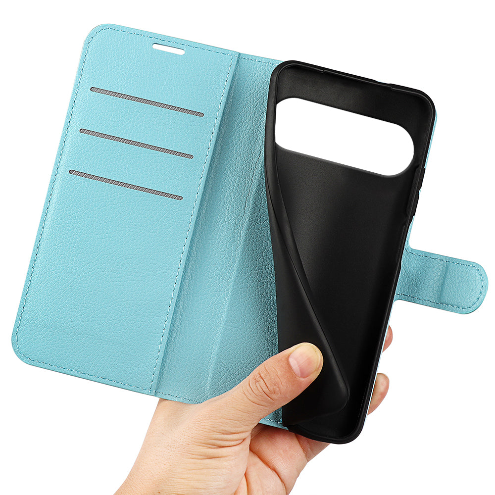 Google Pixel 10 PU Wallet Case [LightBlue]