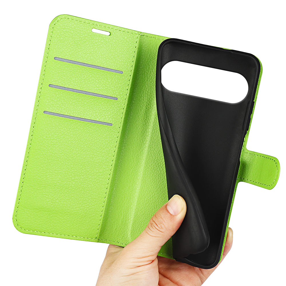 Google Pixel 10 PU Wallet Case [Green]
