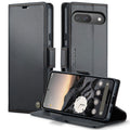 Google Pixel 10 CaseMe Retro Wallet Case [Black] - Black