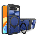 Google Pixel 10 Pro Ring Kickstand Case w/ Camera Cover [Navy] - Navy