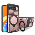 Google Pixel 10 Pro Ring Kickstand Case w/ Camera Cover [Rose Gold] - Rose Gold