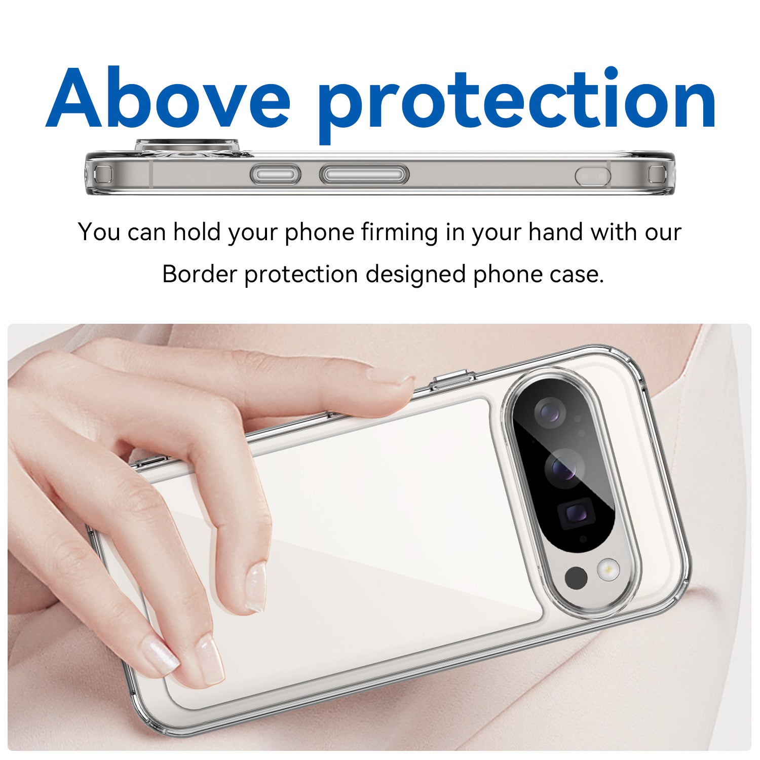 Google Pixel 10 Soft TPU Bumper Case [Clear]